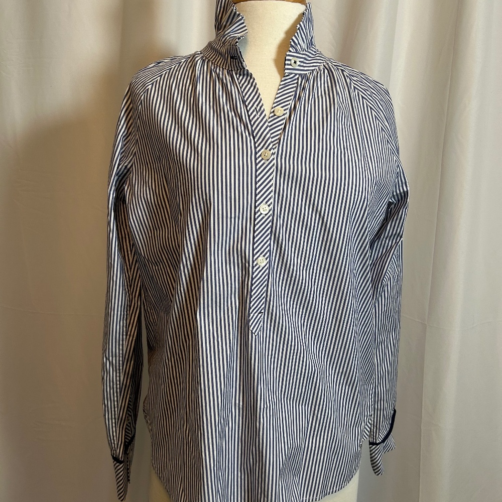 NWT WOMEN'S VINEYARD VINES STRIPE MIX POPOVER TUNIC - SIZE 10